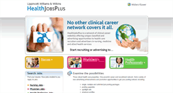 Desktop Screenshot of healthjobsplus.com